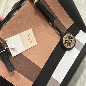 Le Bag Large Designer Leather Tote Satchel Bag NWT